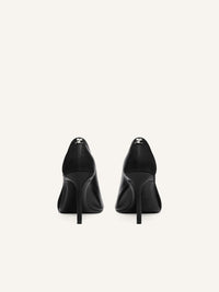 PREMIUM 47pcs NEW / ESCARPINS OBLIQUE EN CUIR - Black