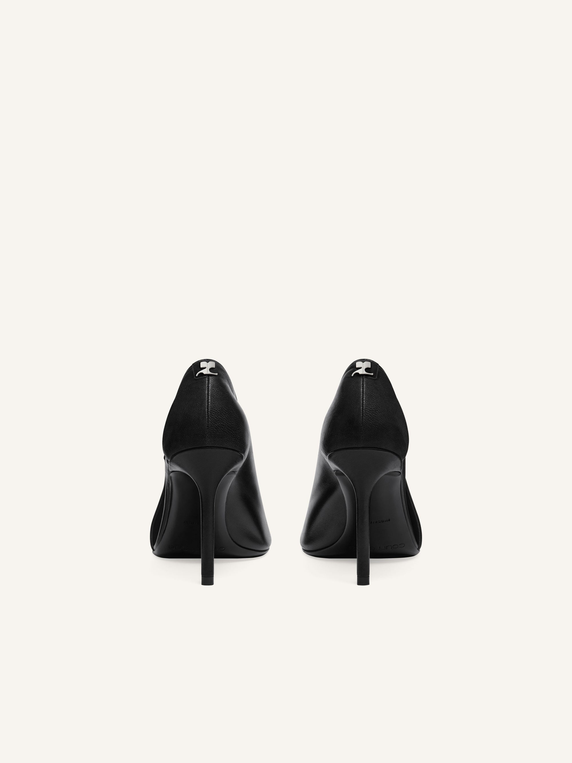PREMIUM 47pcs NEW / ESCARPINS OBLIQUE EN CUIR - Black