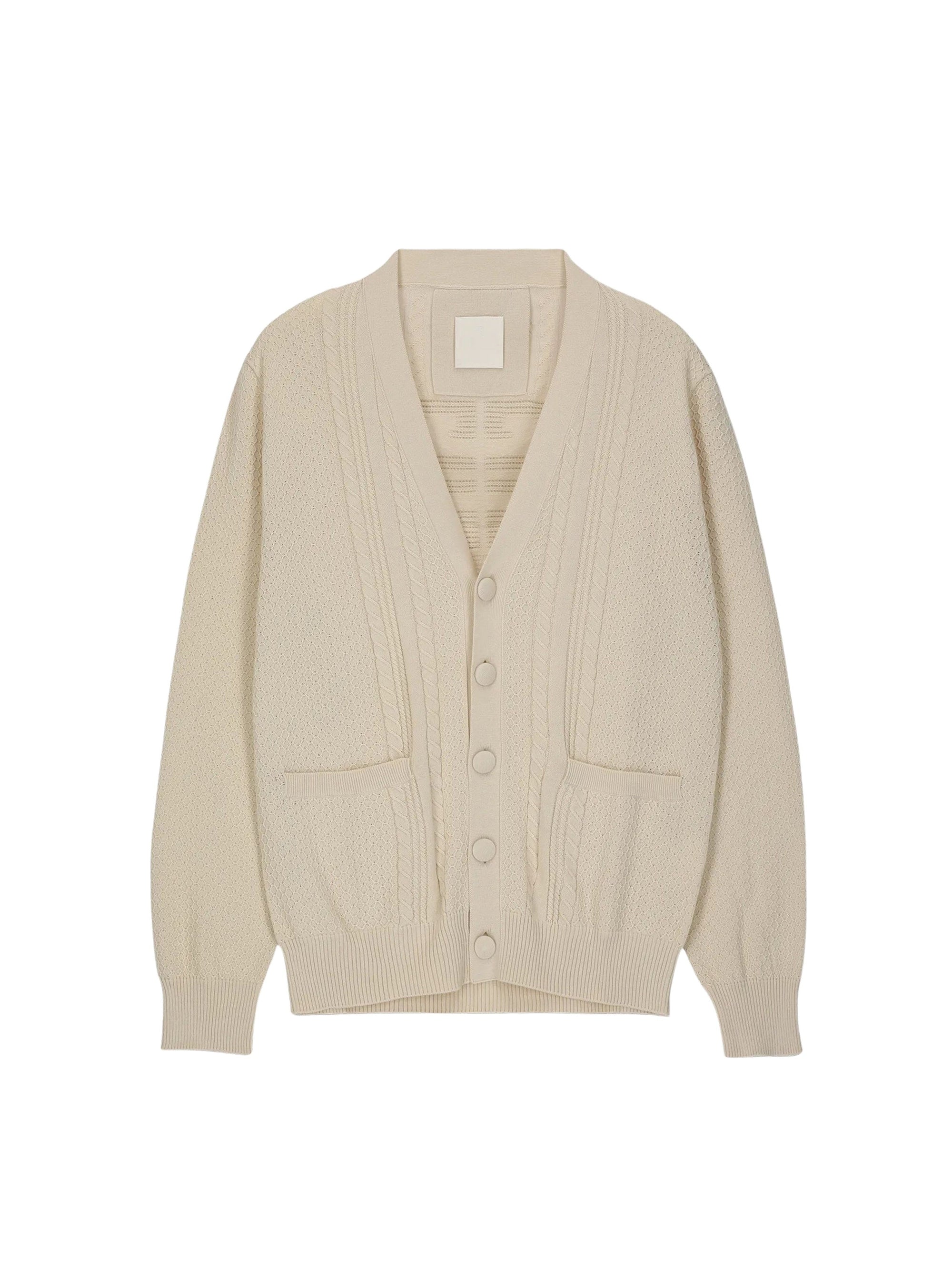 V-NECK CARDIGAN WITH POCKETS