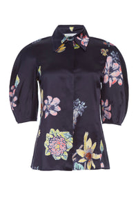 Sansi Top en bleu multicolore flowers for gabi