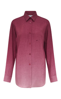 Reyes Shirt en blanc coton Sea Island popeline