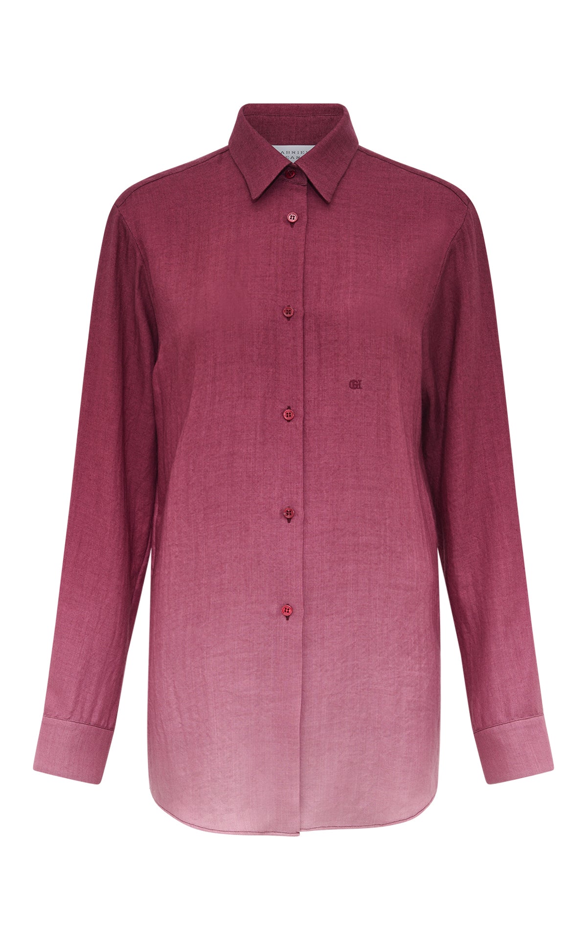 Reyes Shirt en blanc coton Sea Island popeline