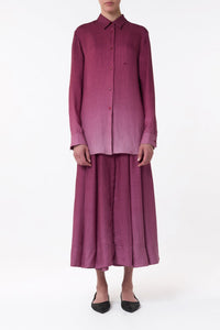 Reyes Shirt en blanc coton Sea Island popeline