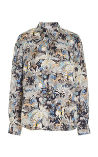 Henri Blouse en bleu multicolore flowers for gabi