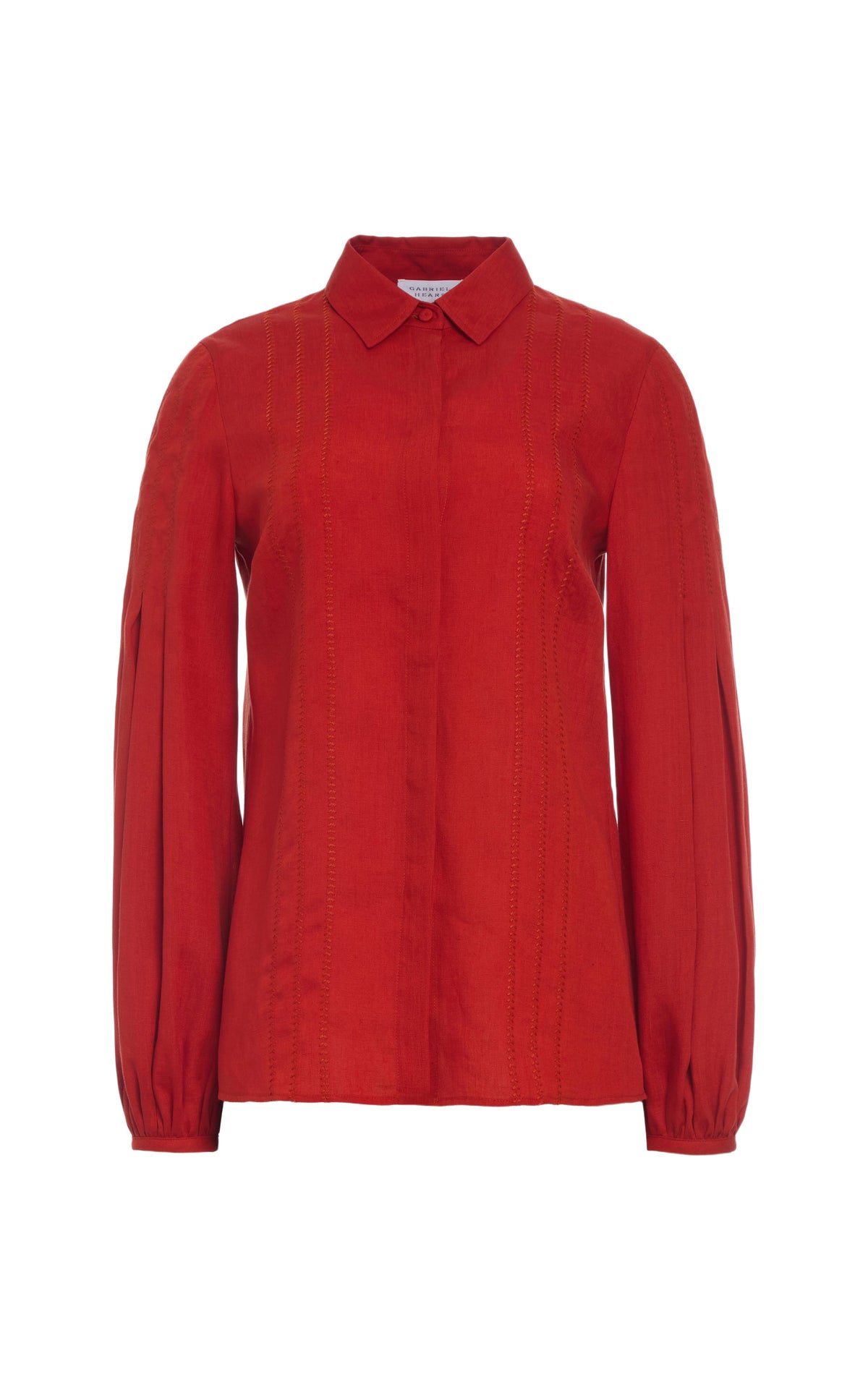Antelope Orange / Blouse Inga en lin - Antelope Orange