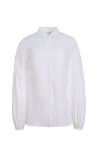 White / Blouse Inga en lin - White