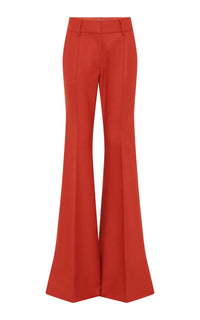 Rhein Pant en orange antilope heavy lin sergé