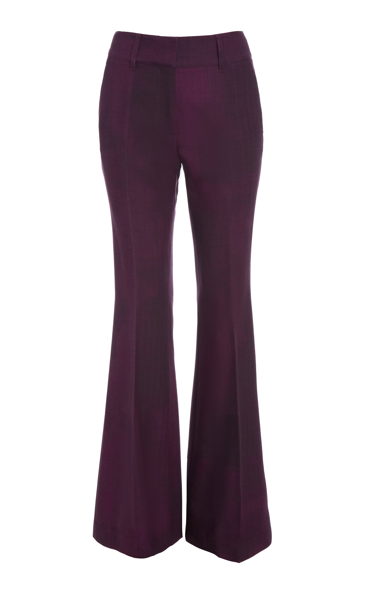 Rhein Pant en bordeaux barre laine drap de costume