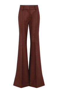 Rhein Pant en terre de sienne brûlée heavy lin sergé