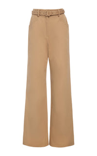 Camel / Pantalon Norman en coton - Camel