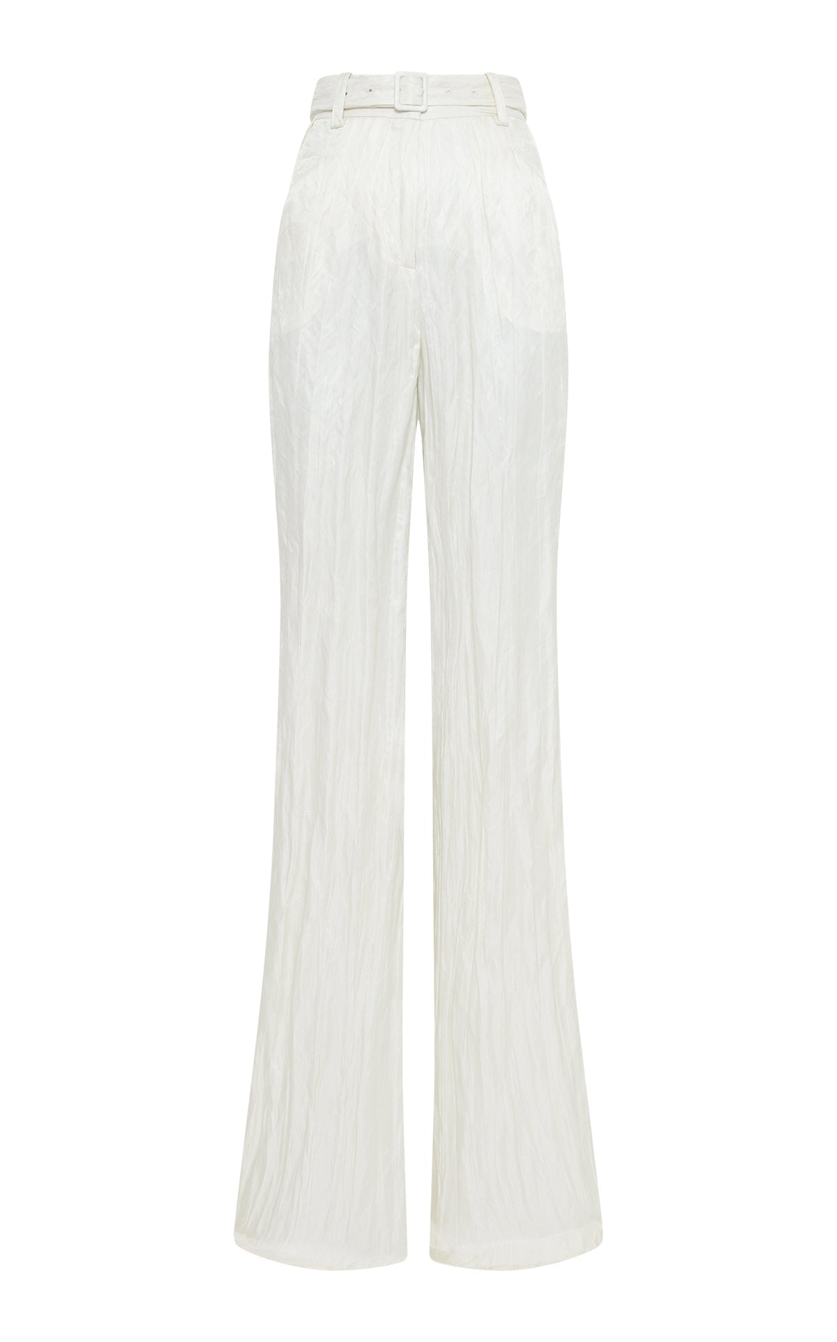 Norman Pant en ivoire soie tweed