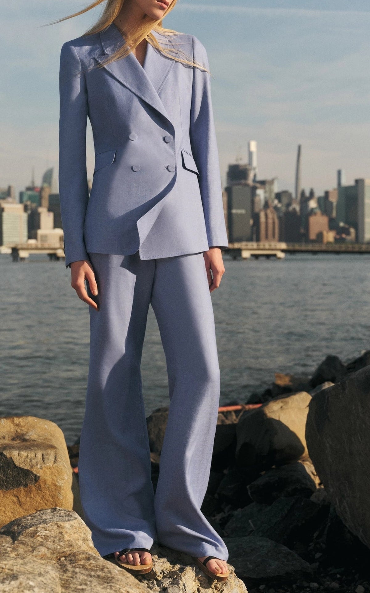 Cobalt / Pantalon Vesta en lin - Cobalt