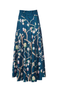 Blue Multi / Jupe Dugald en soie - Blue Multi