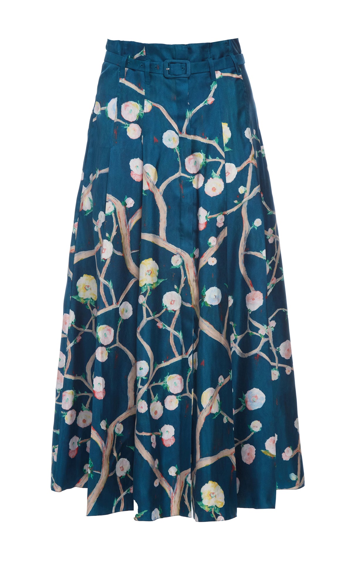 Dugald Skirt en bleu multicolore flowers for gabi