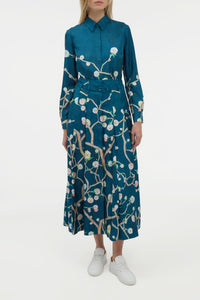 Dugald Skirt en bleu multicolore flowers for gabi