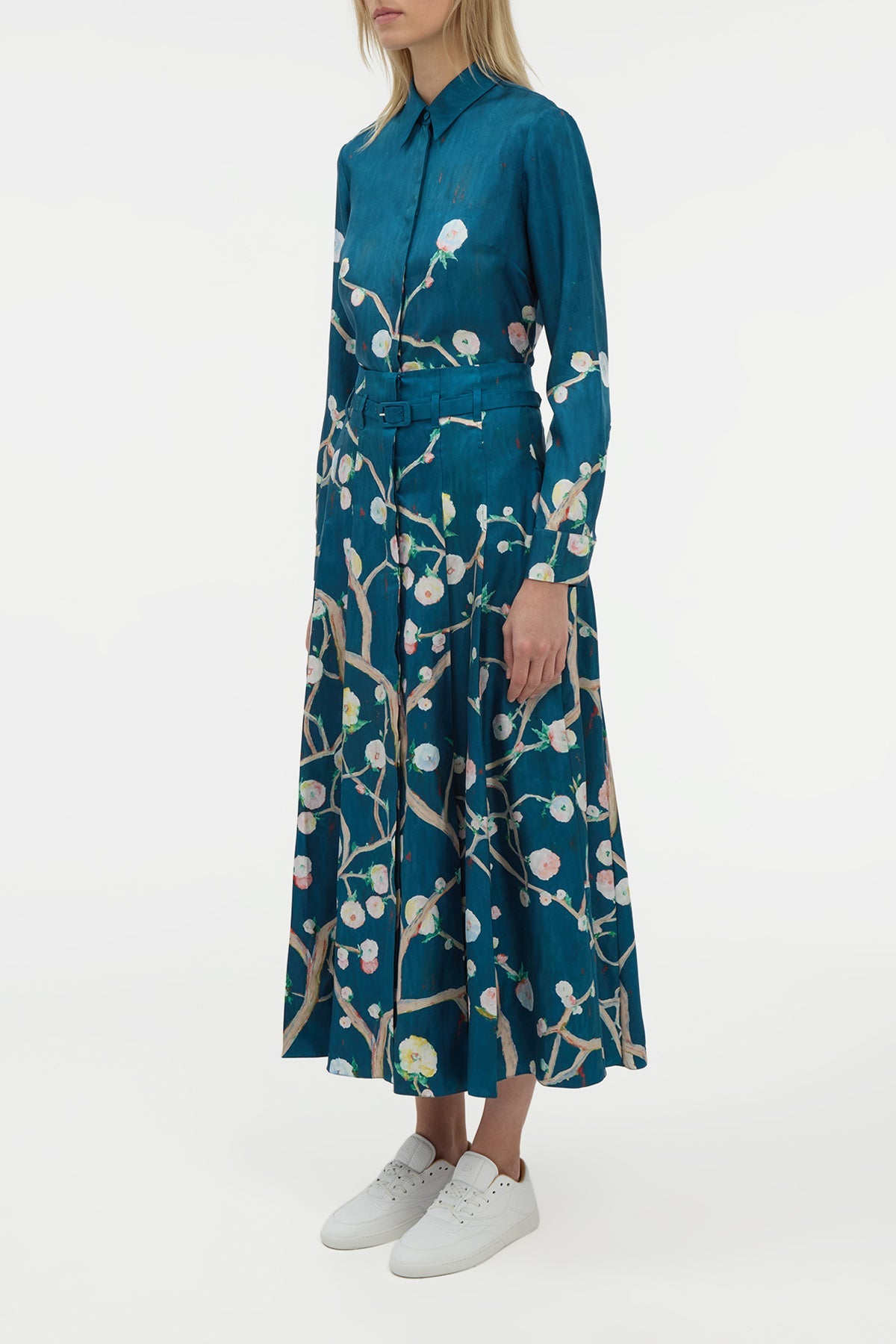 Dugald Skirt en bleu multicolore flowers for gabi