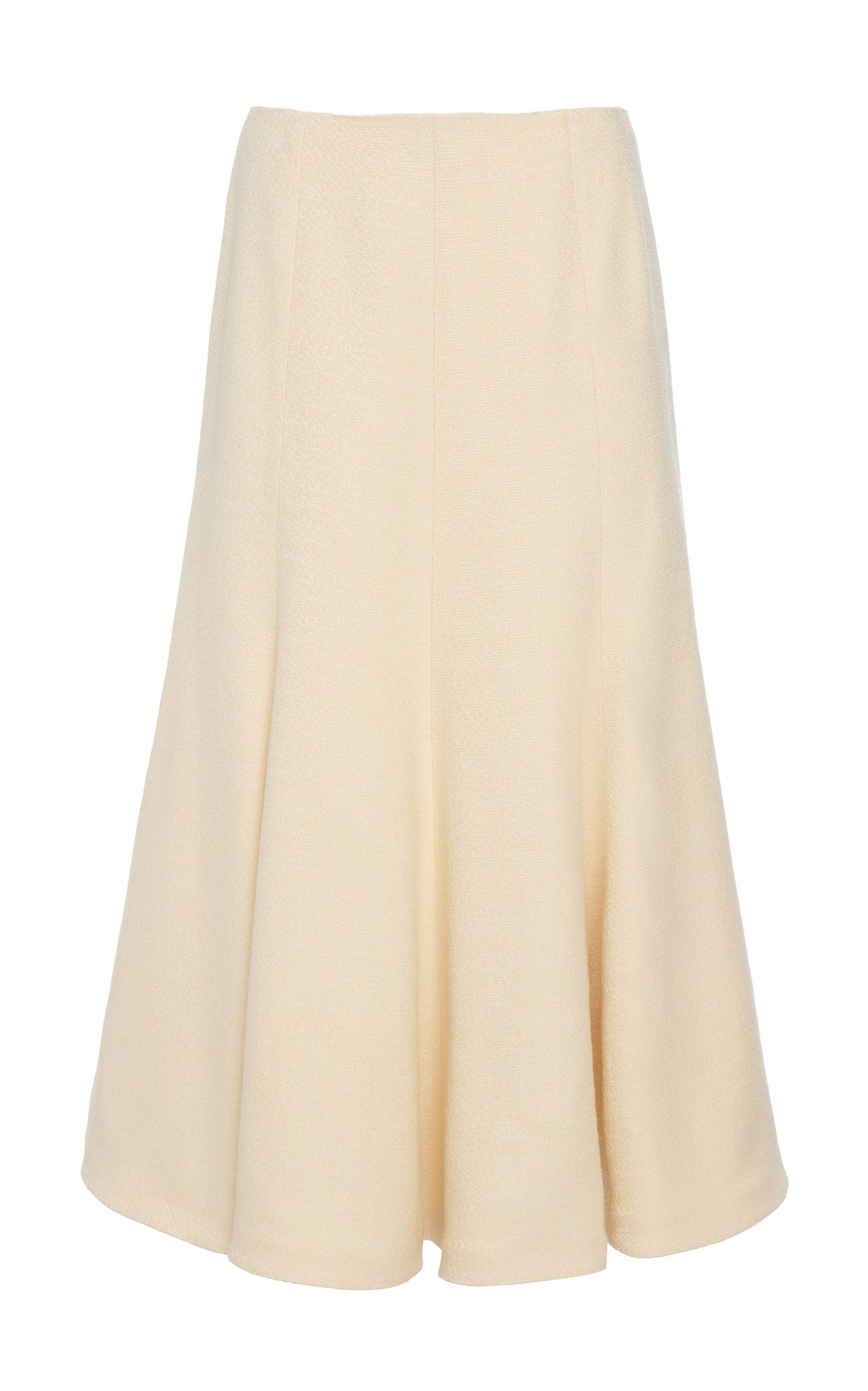 Selma Skirt en ivoire soie tweed