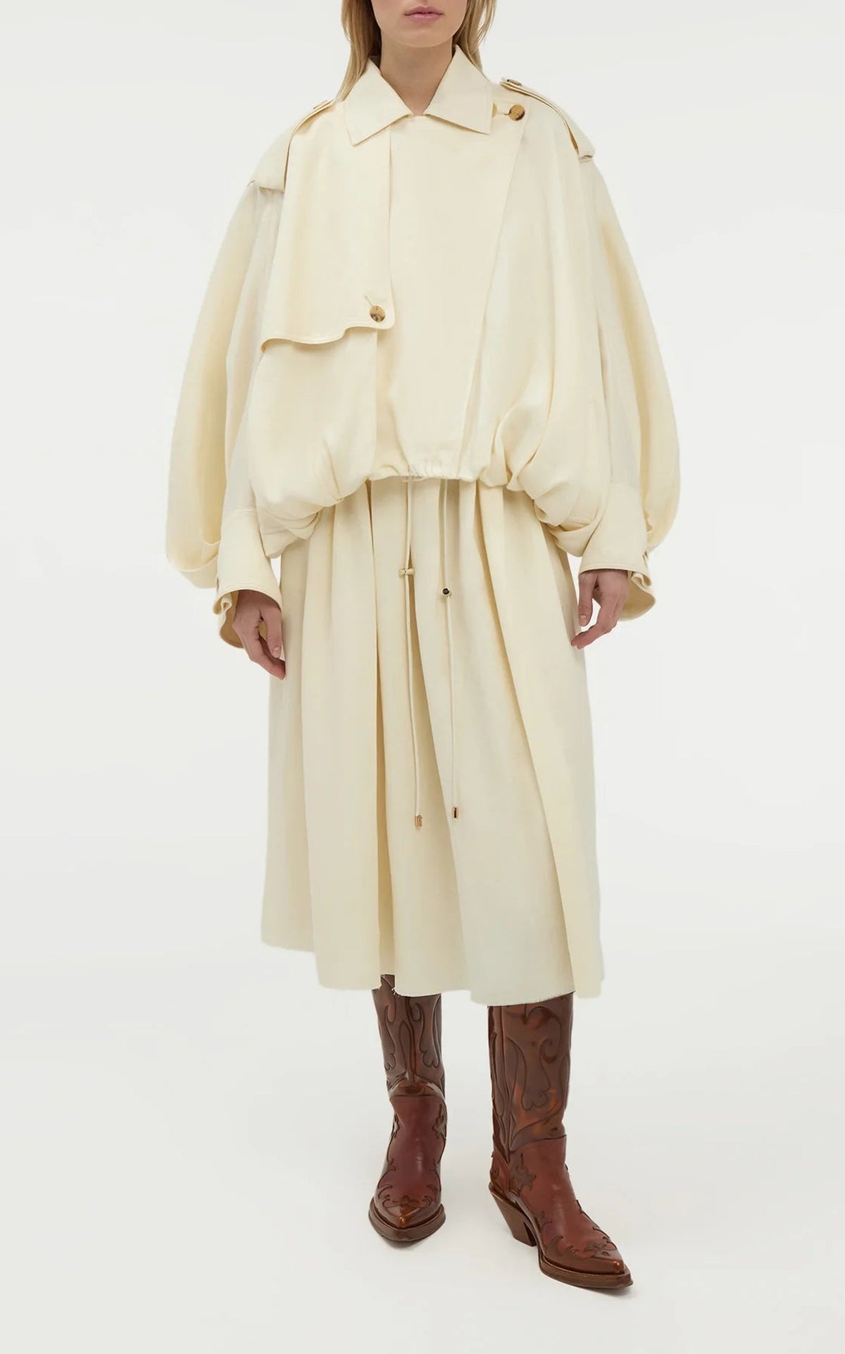 Ivory / Jupe Chiara en lin - Ivory