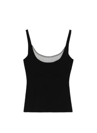 Débardeur en maille illusion - Black