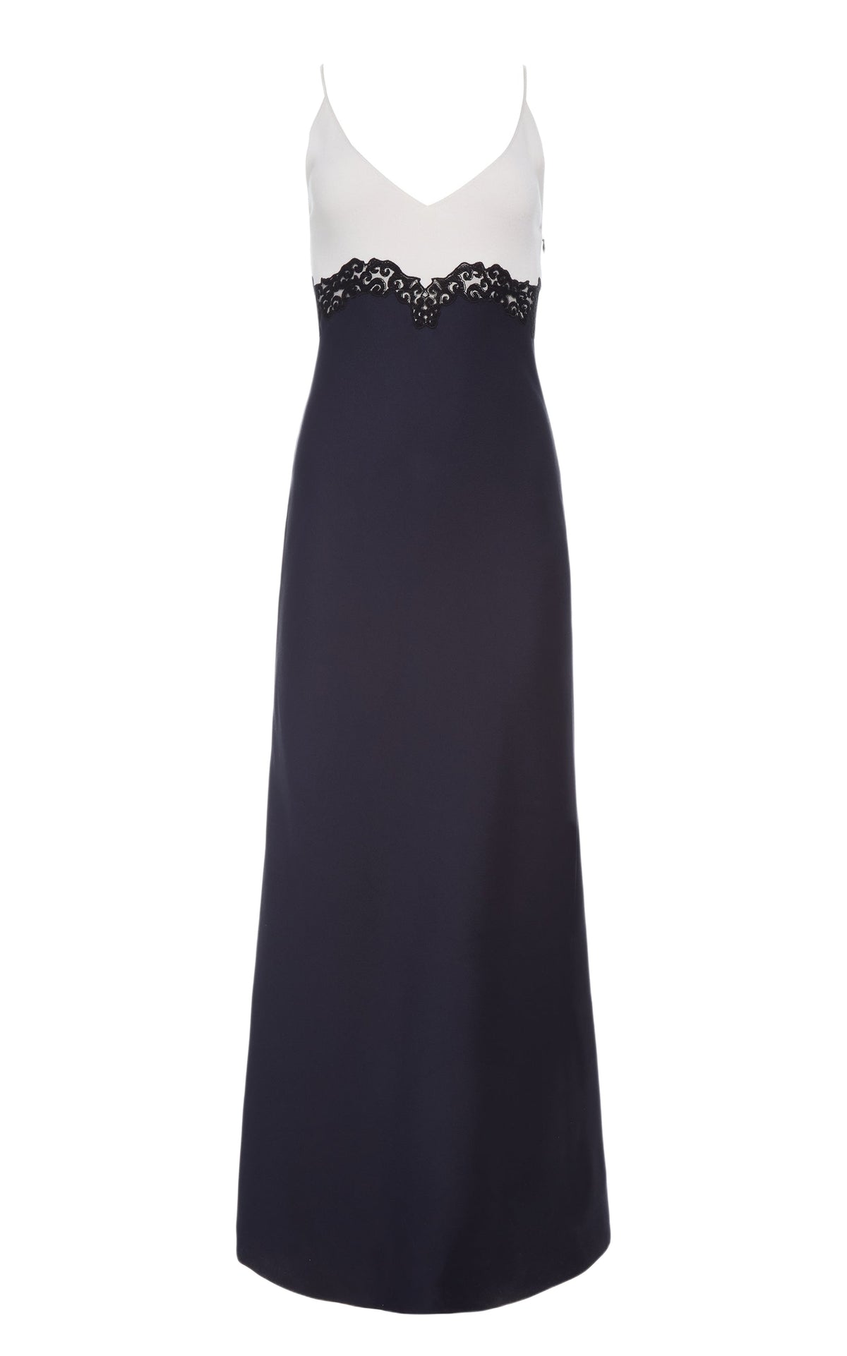 Dark Navy / Robe Amaryllis en soie et laine - Dark Navy