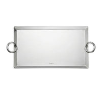 Plateau courrier 25x14cm en argent plaqué - Argent