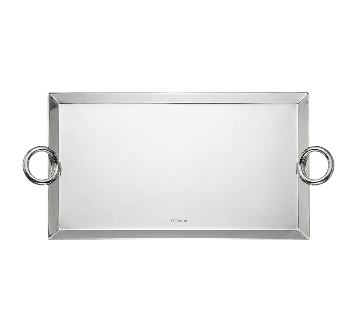 Plateau courrier 25x14cm en argent plaqué - Argent