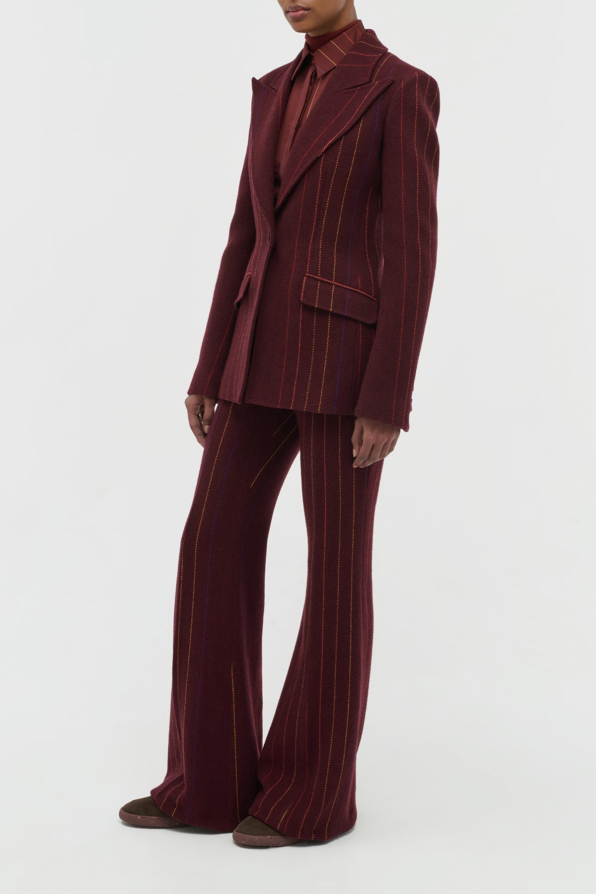 Burnt Sienna / Veste blazer Leiva en lin - Burnt Sienna