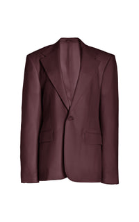 Bordeaux / Veste blazer Leiva en laine - Bordeaux