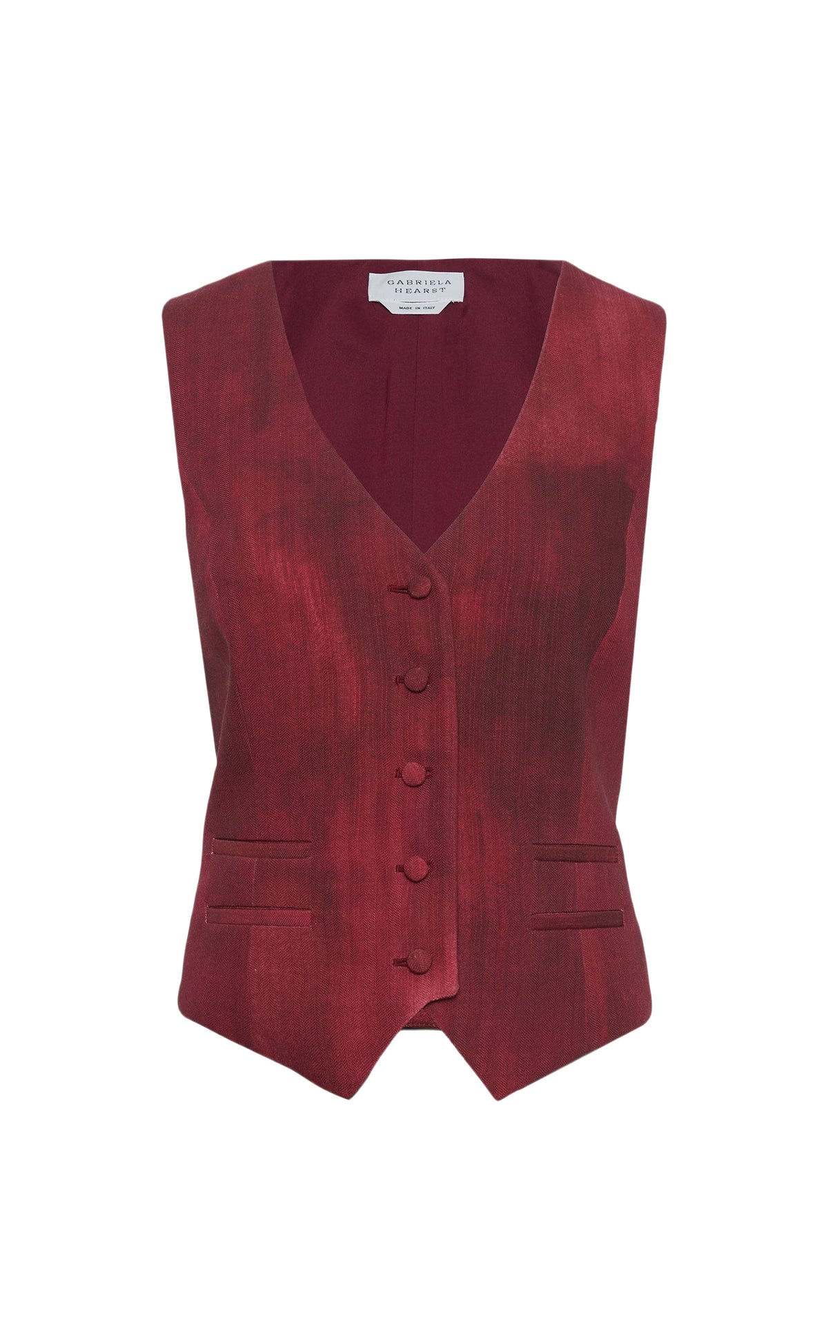 Bordeaux / Gilet Coleridge en laine - Bordeaux