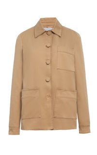 Ulu Chore Jacket en camel coton Sea Island sergé