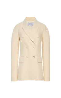 Sedna silk blazer jacket - Ivory