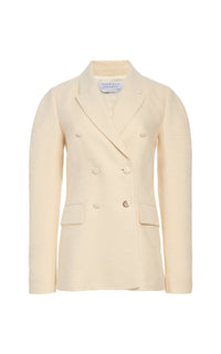 Ivory / Veste blazer Sedna en soie - Ivory