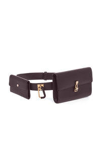 Bordeaux / Ceinture Tool en cuir - Bordeaux