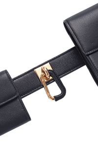 Navy / Ceinture Tool en cuir - Navy