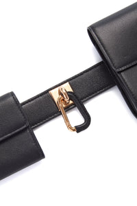Tool Belt en noir nappa blossom