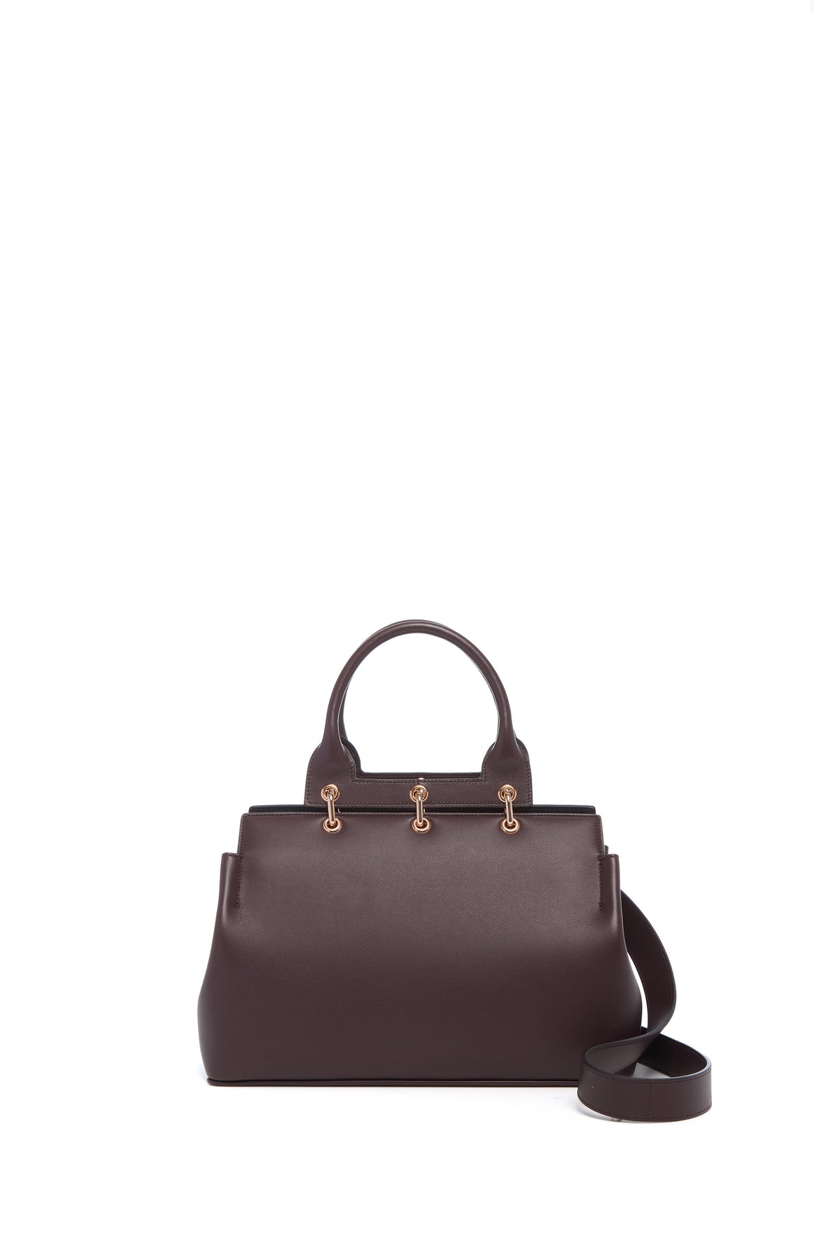 Bordeaux / Sac Amethyst en cuir - Bordeaux