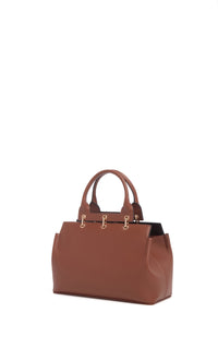 Cognac / Sac Amethyst en cuir - Cognac