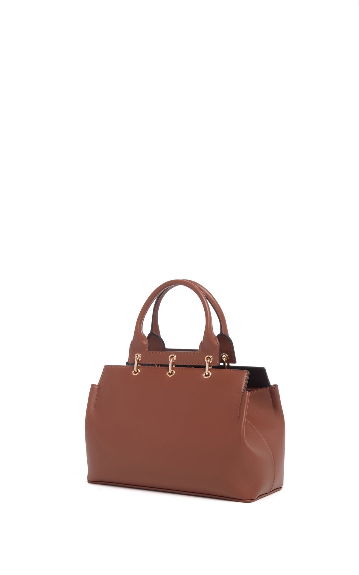 Cognac / Sac Amethyst en cuir - Cognac