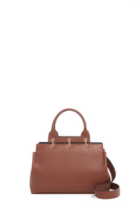 Cognac / Sac Amethyst en cuir - Cognac