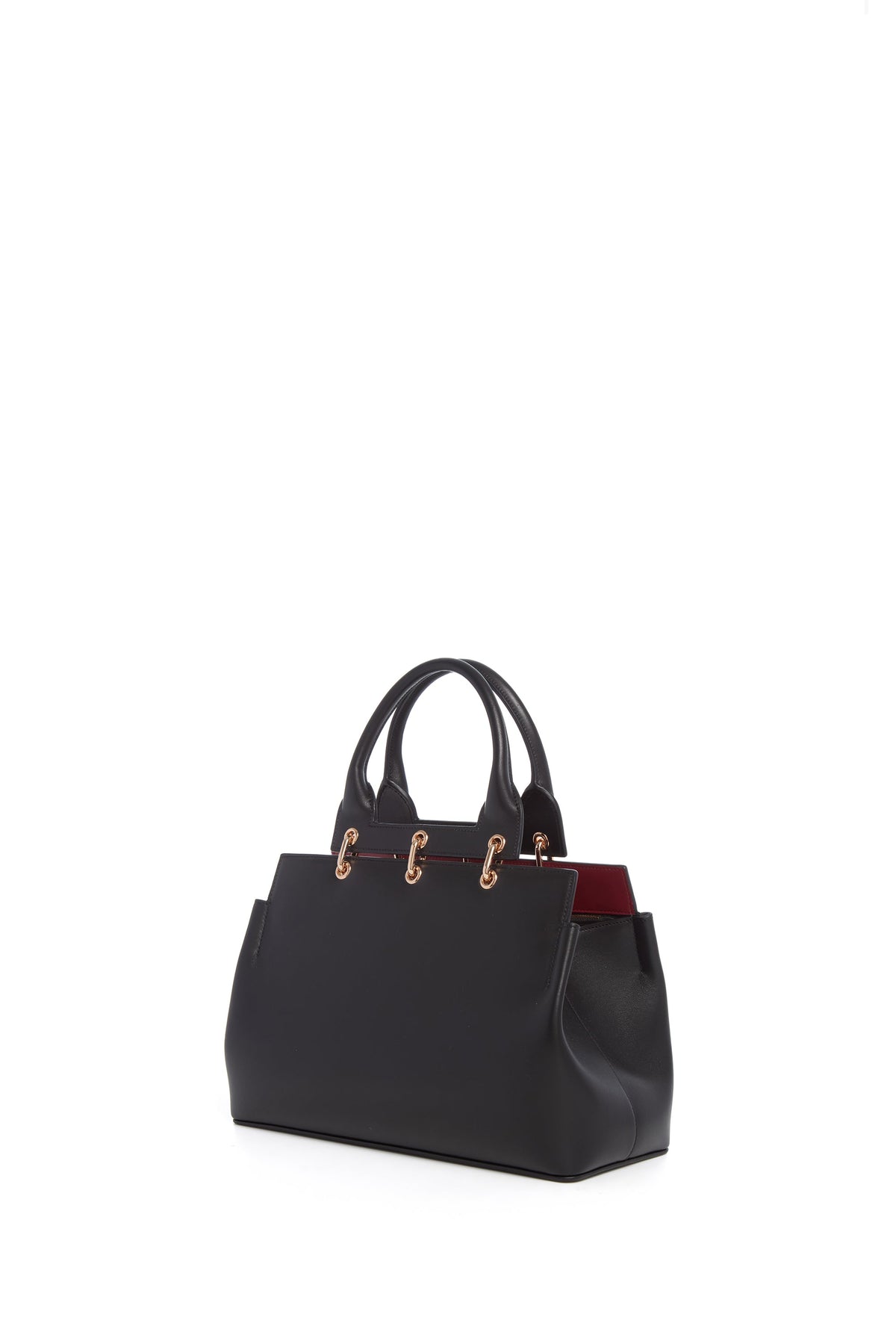 Amethyst Tote - Small (Ca en noir nappa blossom