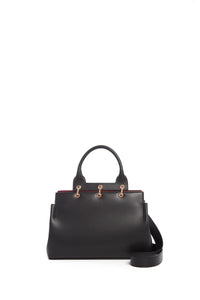 Amethyst Tote - Small (Ca en noir nappa blossom