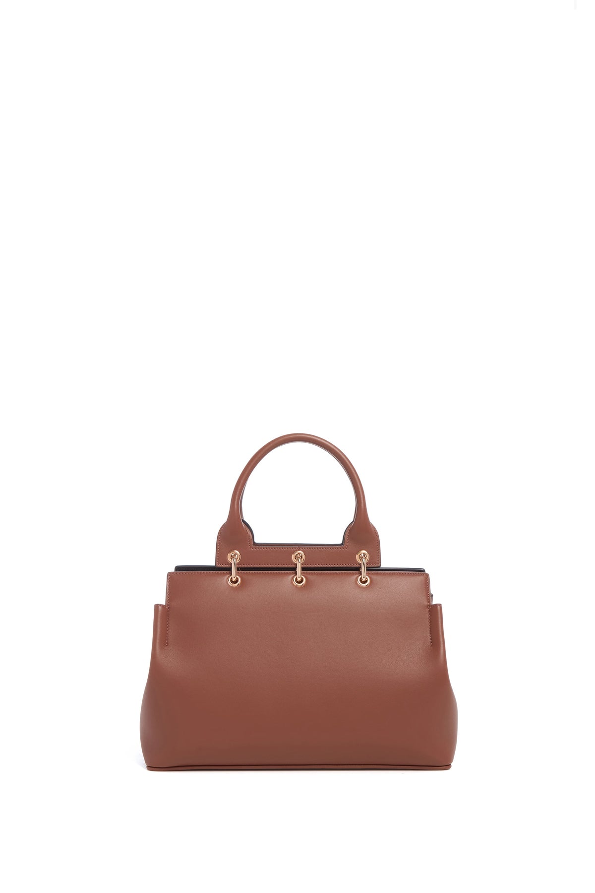 Amethyst Tote - Small (Ca en cognac nappa blossom