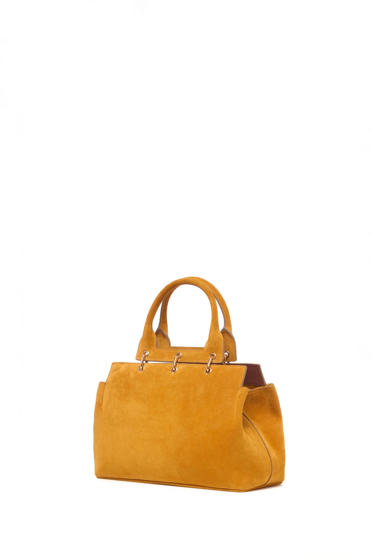Amethyst Tote - Small (Su en bouleau doré daim cachemire