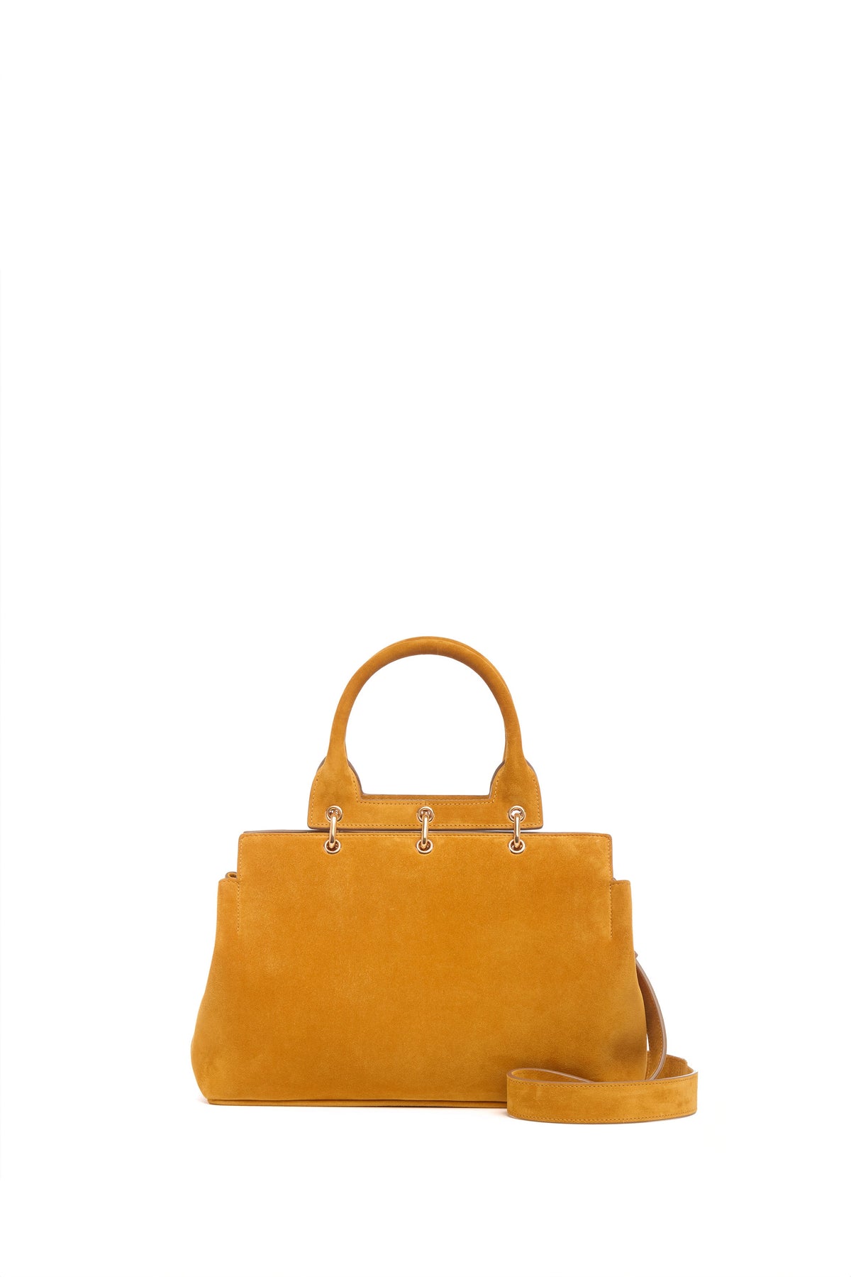 Amethyst Tote - Small (Su en bouleau doré daim cachemire