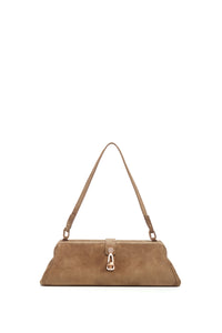 Paola Clutch en bordeaux nappa blossom