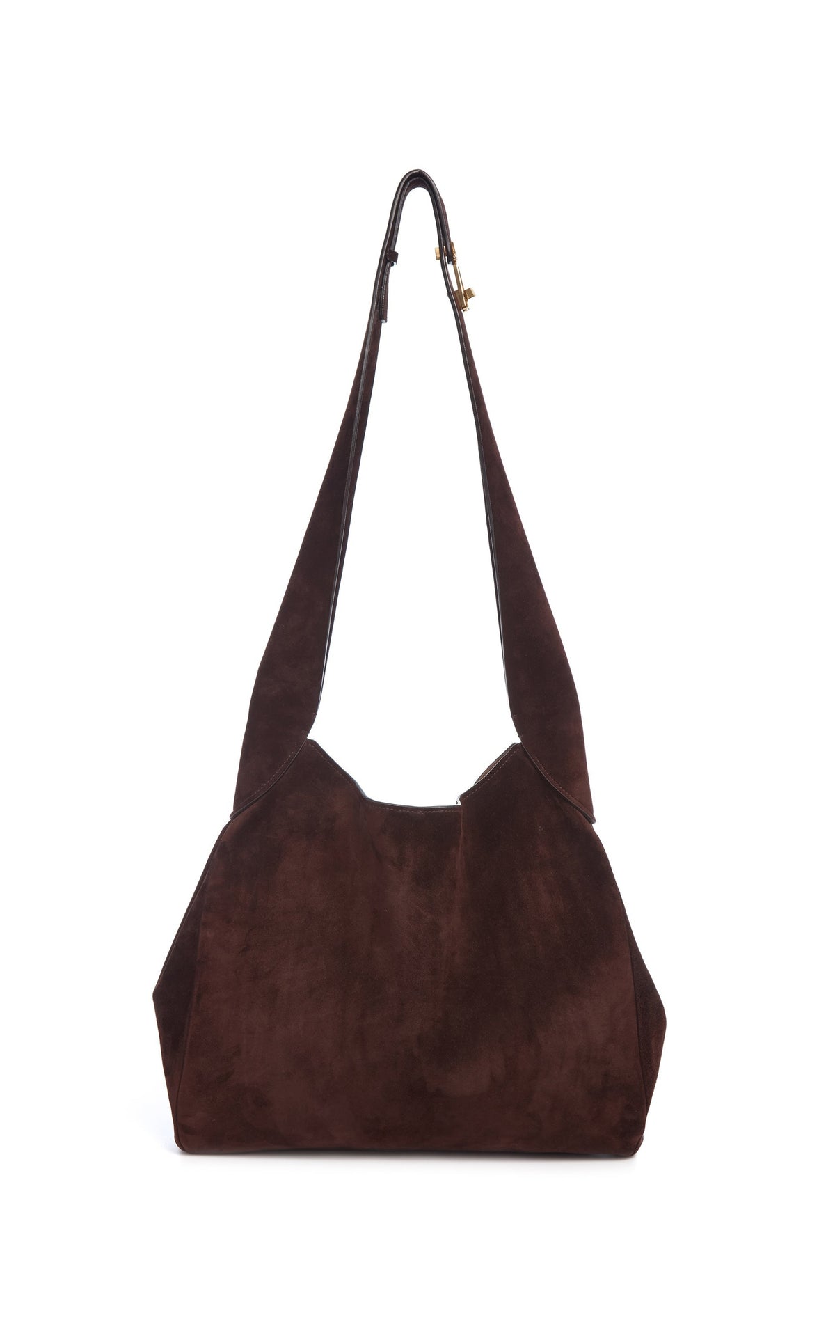 Dark Brown / Sac Hobo en cuir - Dark Brown