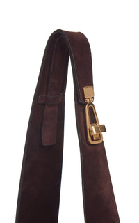 Dark Brown / Sac Hobo en cuir - Dark Brown