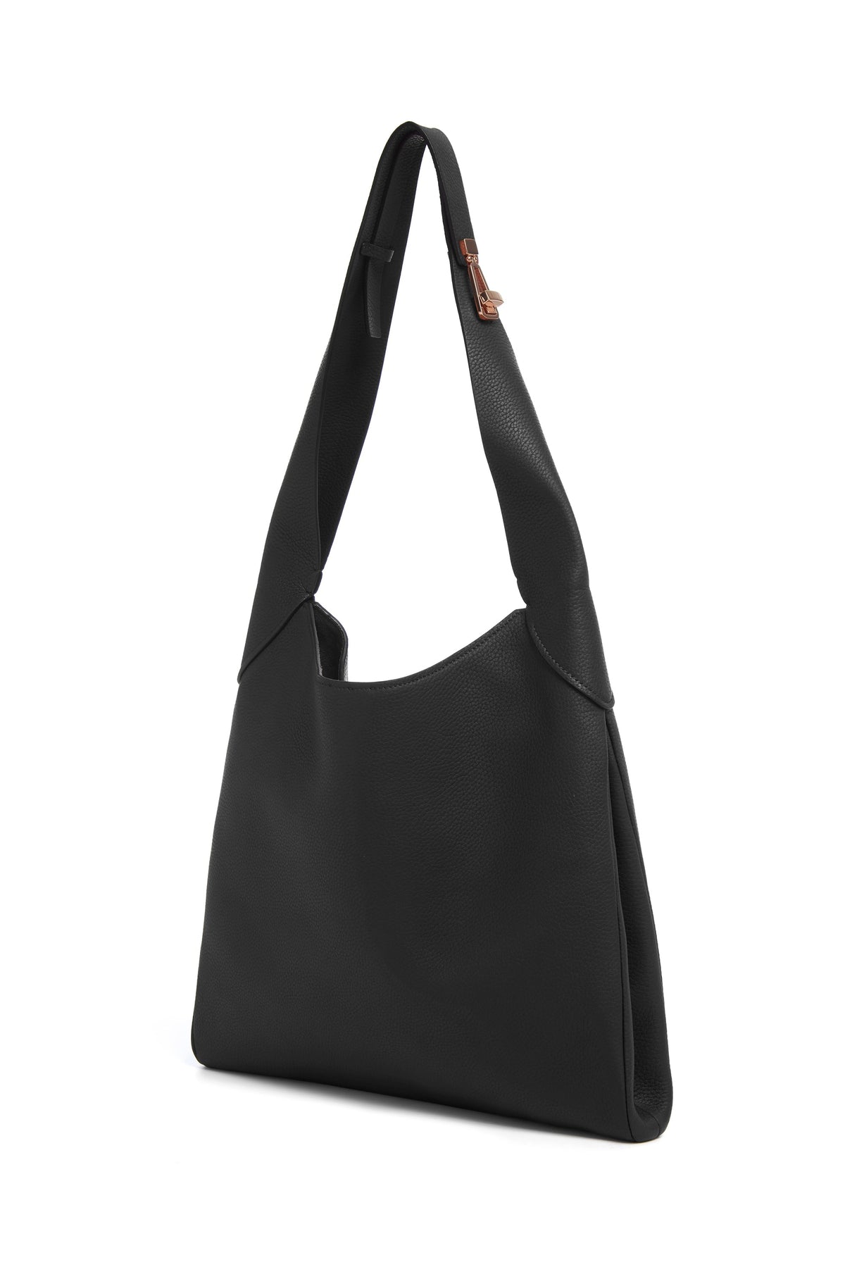 Black / Sac Hobo en cuir - Black