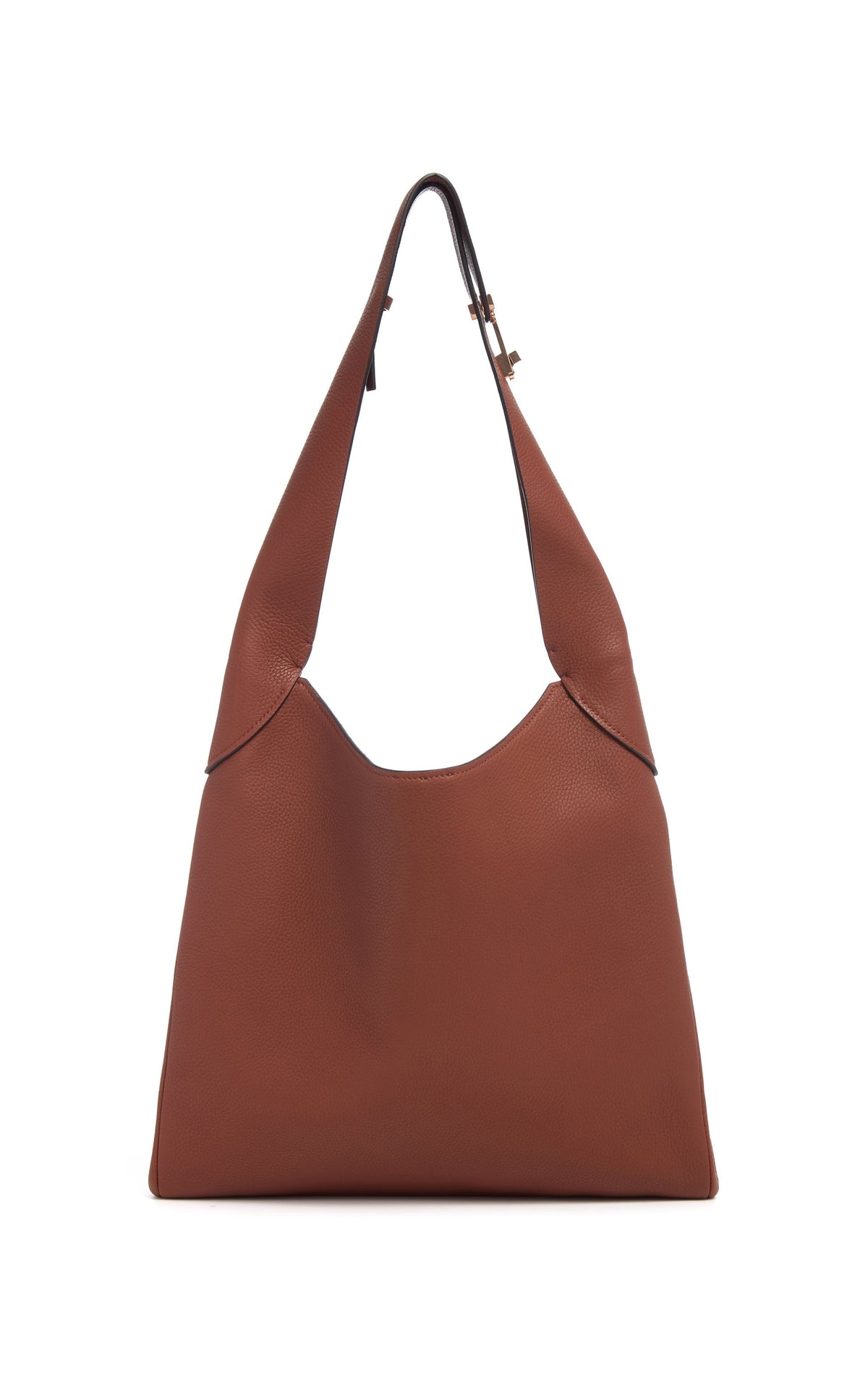 Cognac / Sac Hobo en cuir - Cognac