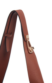 Cognac / Sac Hobo en cuir - Cognac